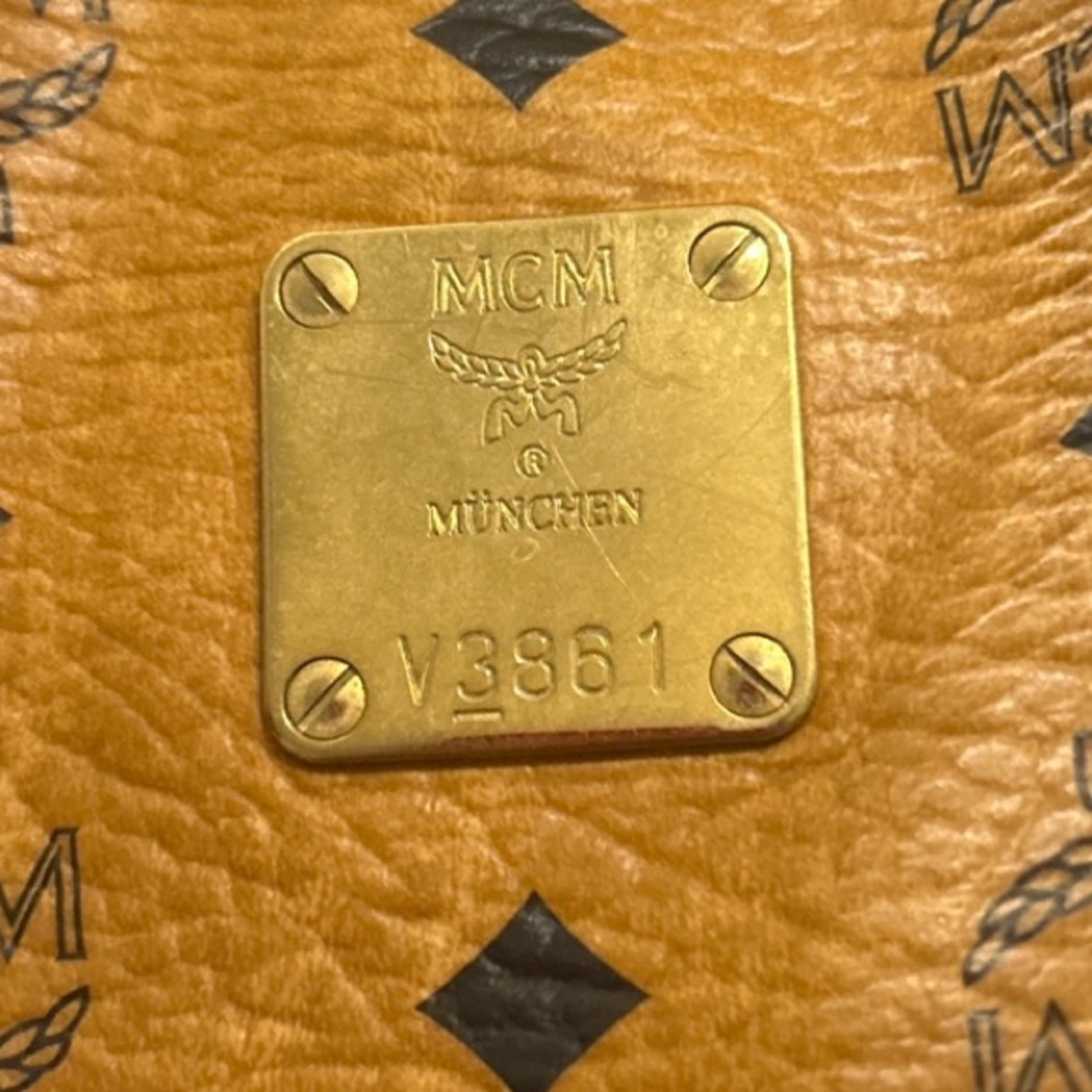 MCM Vintage Visetos Tote bag in the Iconic cognac monogram coated canvas - Picture 3 of 7